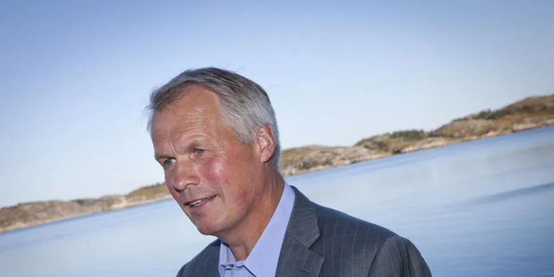 SalMar-gründer Gustav Witzøe kommer. (Foto: Ole Morten Melgård)