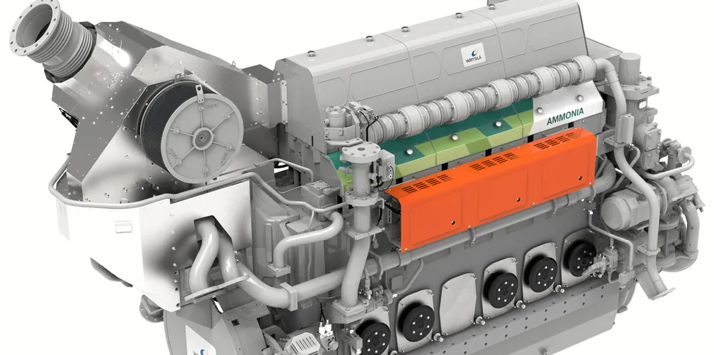 Wartsila has unveiled what it claims to be the world’s first ammonia-fuelled four-stroke engine.