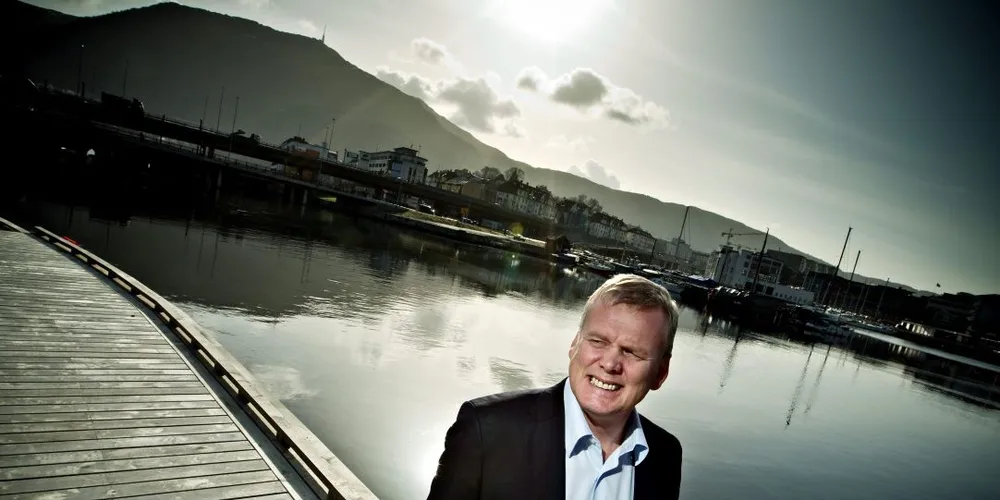 Styreleder Helge Møgster i DOF ASA på Marineholmen i Bergen hadde gode tider i fjor. Foto: Eivind Senneset