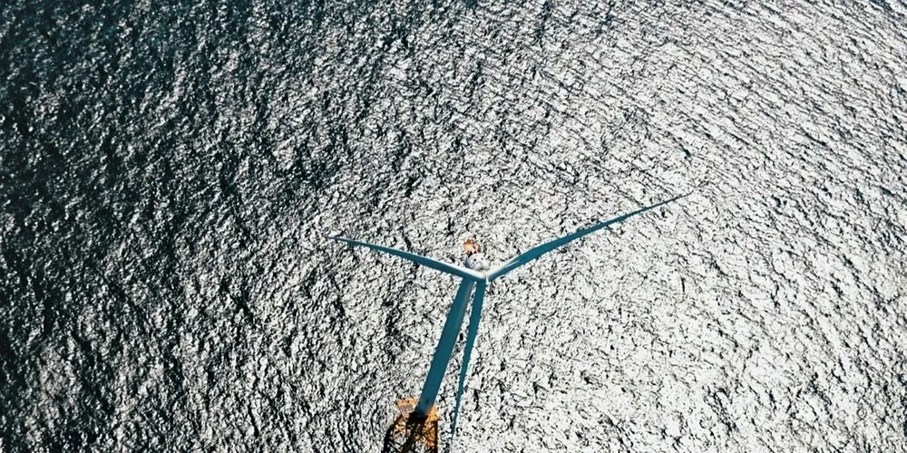 GE turbines spinning at Block Island, the only US offshore wind farm today.