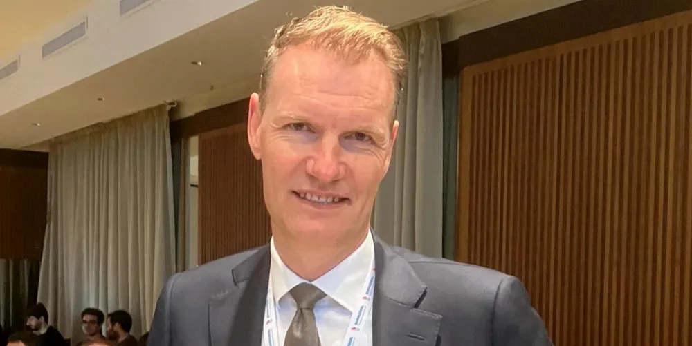 MSC Mediterranean Shipping Company CEO Soren Toft at the meeting of the International Bunker Industry Association in Genoa.