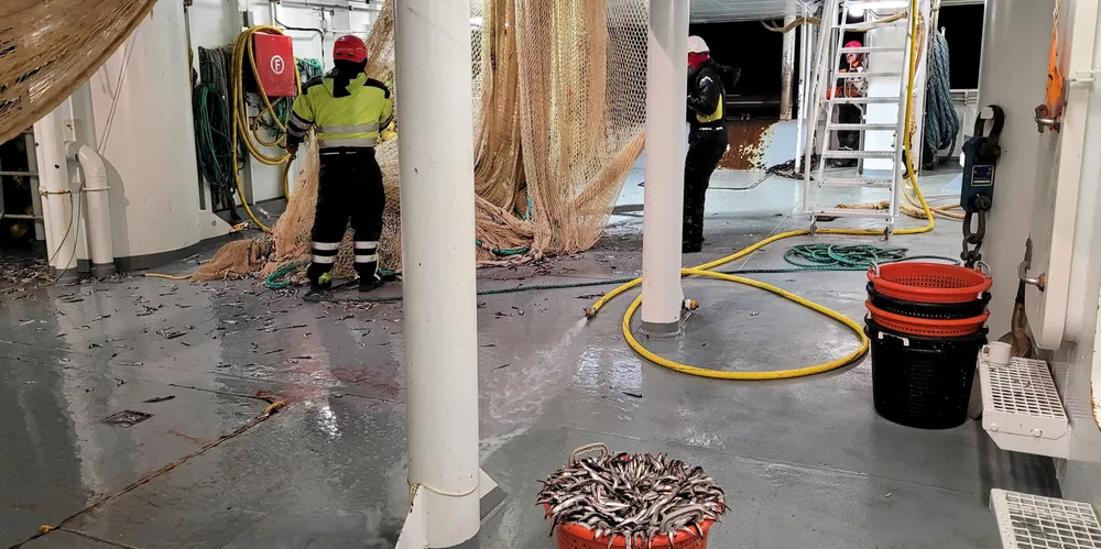 «Vendla» på loddetokt i Finnmark.