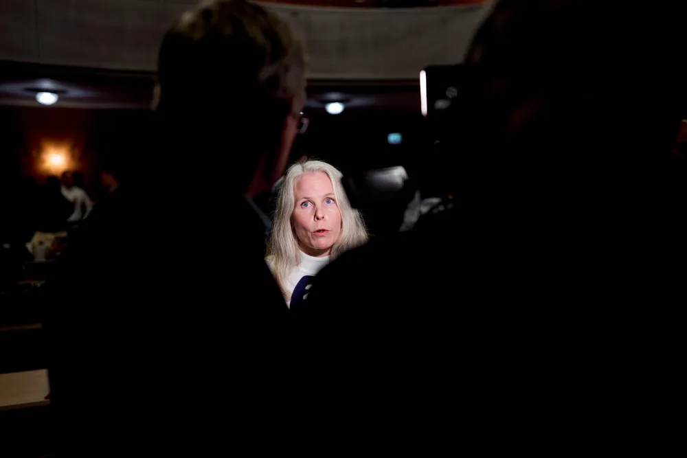 SV-leder Kirsti Bergstø fikk krass kritikk under et ekstraordinært landsstyremøte onsdag.