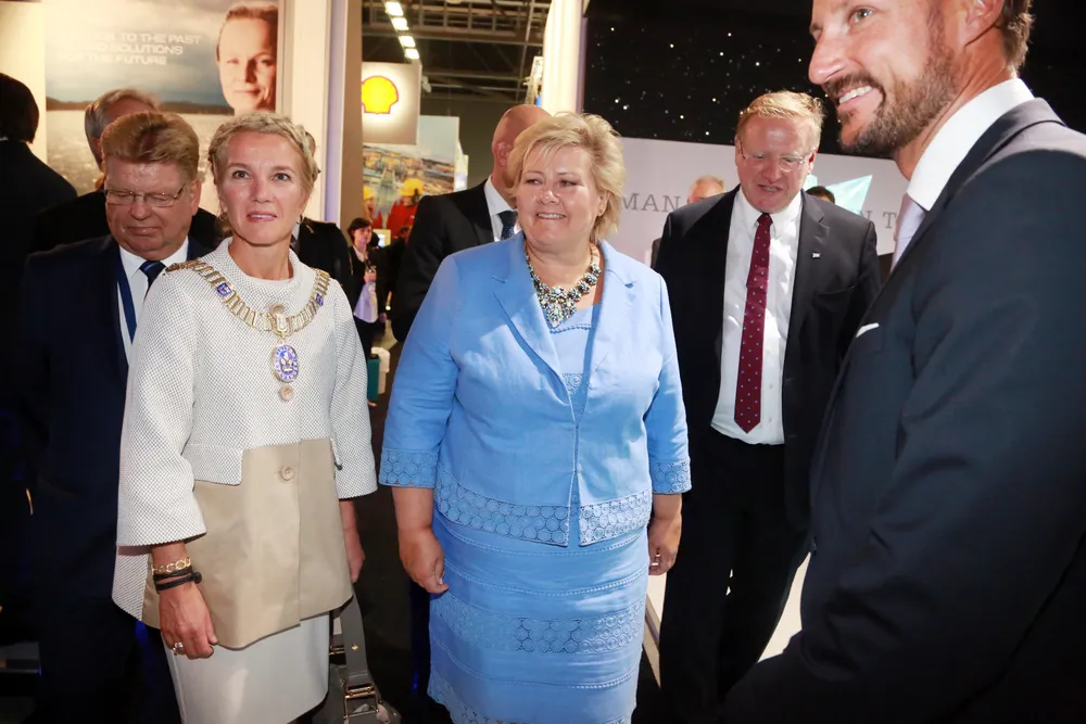 ONS 2016: Norway's Prime Minister Erna Solberg and Crown Prince Haakon
