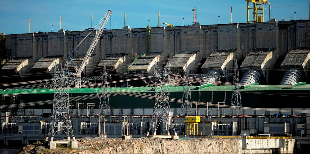 View of the Belo Monte Hydroelectric Power Plant in Altamira, Para State, Brazil. The nation;s dams are being replenished by rains.