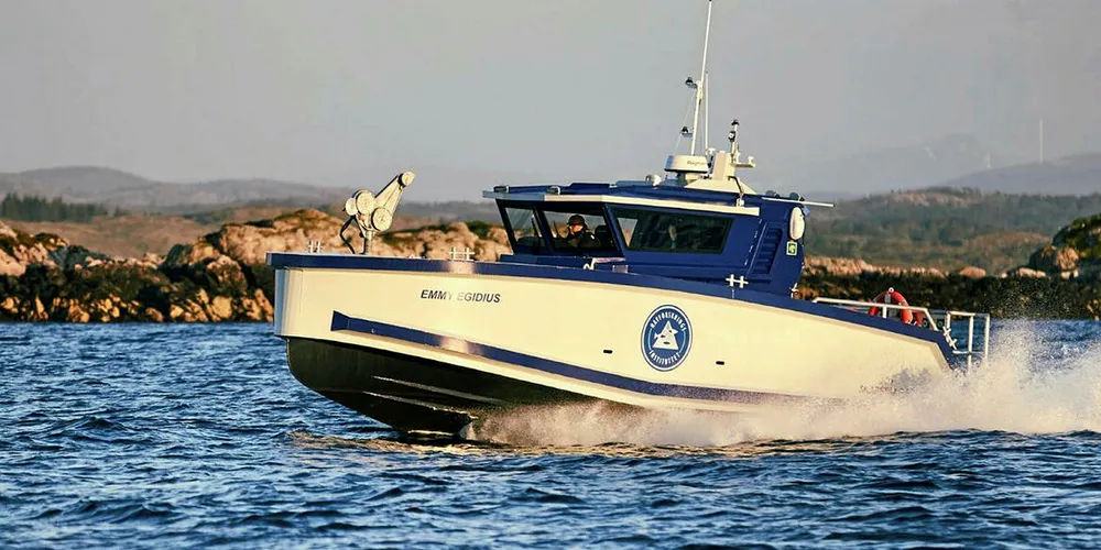 «Emmy Egidius» fra Skarsvåg Boats. Hun er oppkalt etter en av de viktigste personene innen fiskehelse og forvaltning, fiskepatologen og havforskeren Dr. Emmy Egidius.