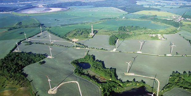 A wind farm in Poland