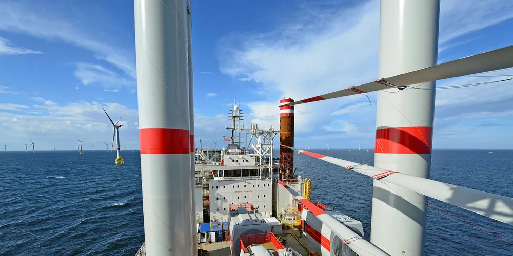 Construction of Wikinger, among the newest additions to Europe's offshore wind fleet.
