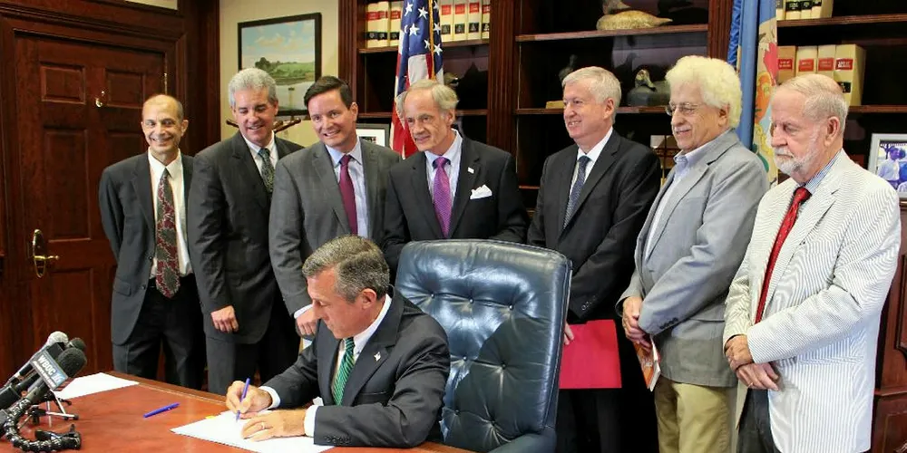Governor John Carney signs executive order in August creating the Delaware Offshore Wind Working Group