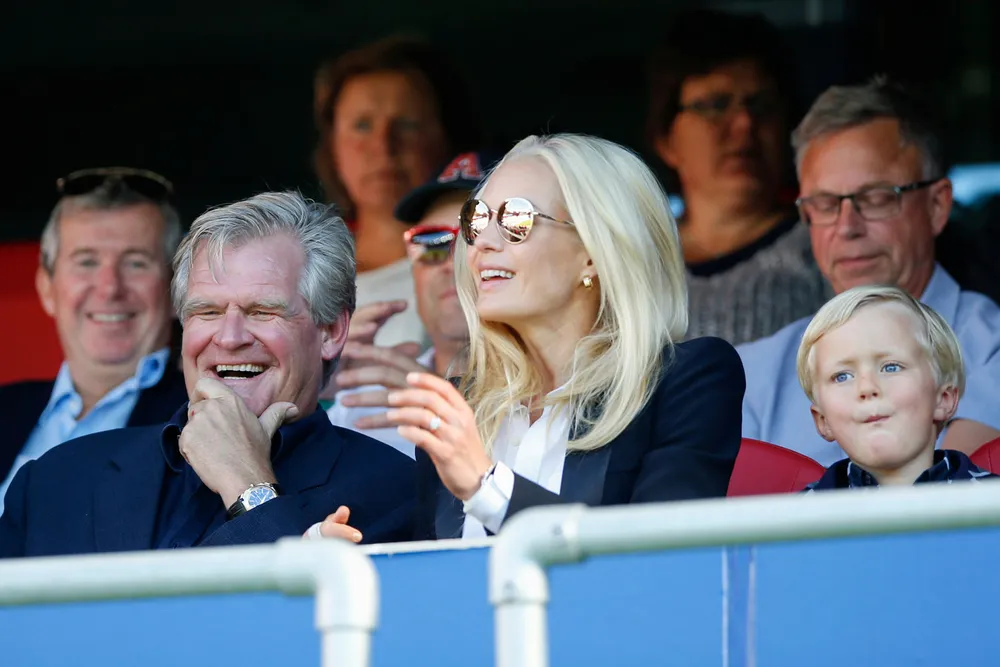 Tor Olav Troim together with his wife Celina Midelfart. Troim is invested in Borr Drilling and new player Eldorado.