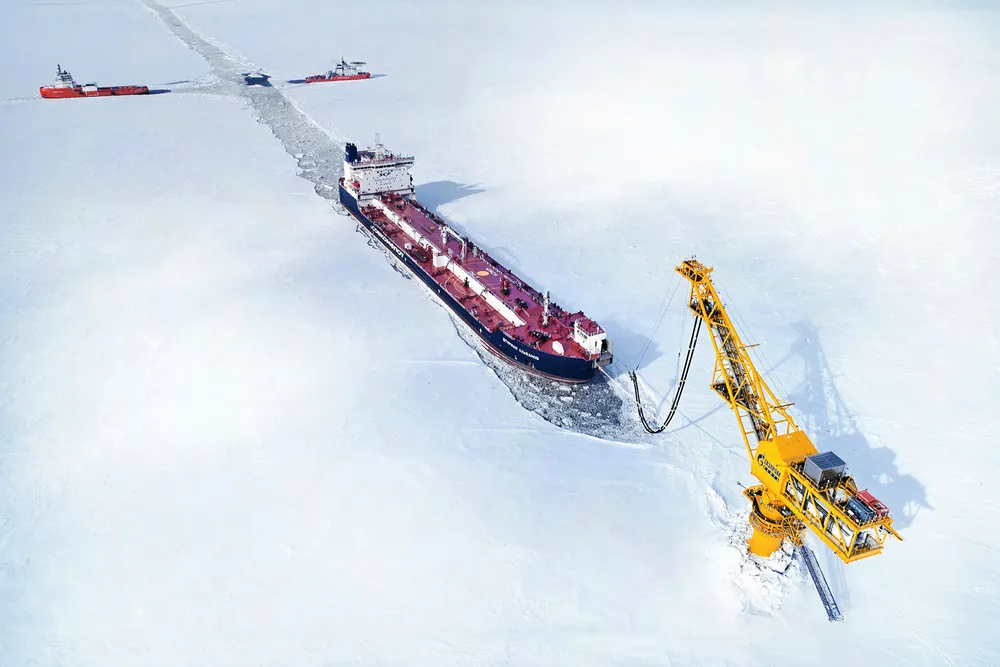 Greenfields: a marine loading terminal in the Russian Arctic that exports oil year round from the Novoport field, brought online by Gazprom Neft in 2016