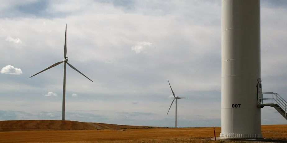 An EDF-owned wind farm in western Canada