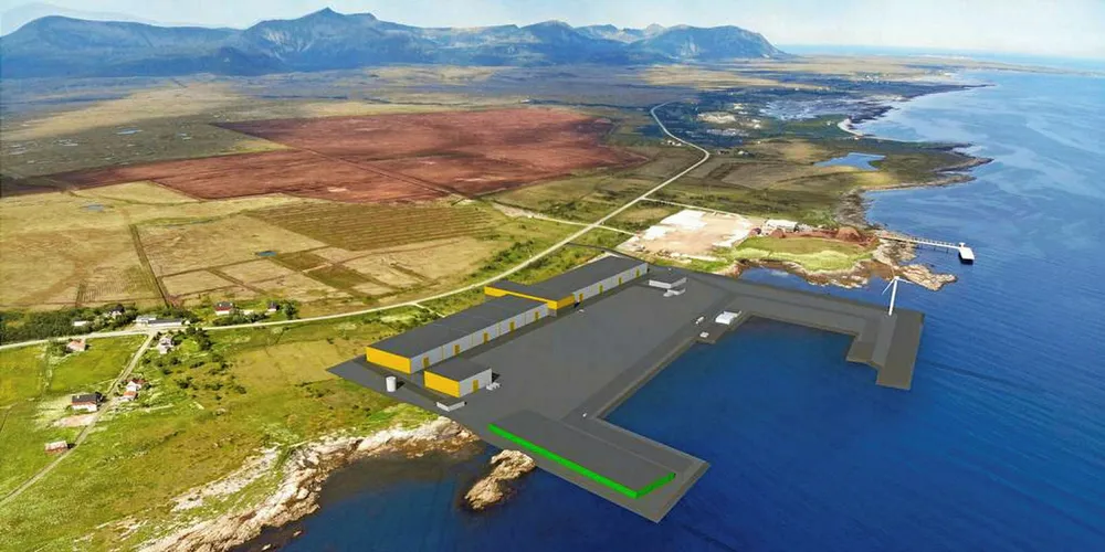 An illustration of what Andfjord salmon farm is set to look like.