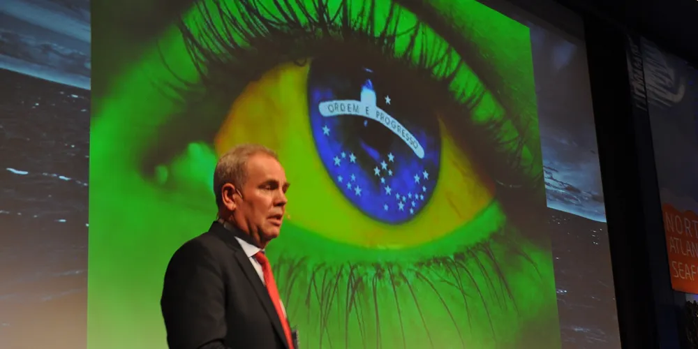 Styreleder Ole Eirik Lerøy i Marine Harvest har sterk tro på Brasil som et voksende marked for laks. (Foto: Bent-Are Jensen)
