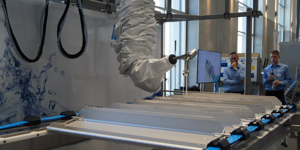 The prototype of cleaning robot Cleenius. Photo: IntraFish