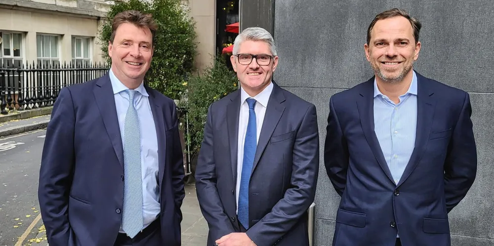 (From left) Braemar CEO James Gundy, CFO Grant Foley and COO Tris Simmonds.