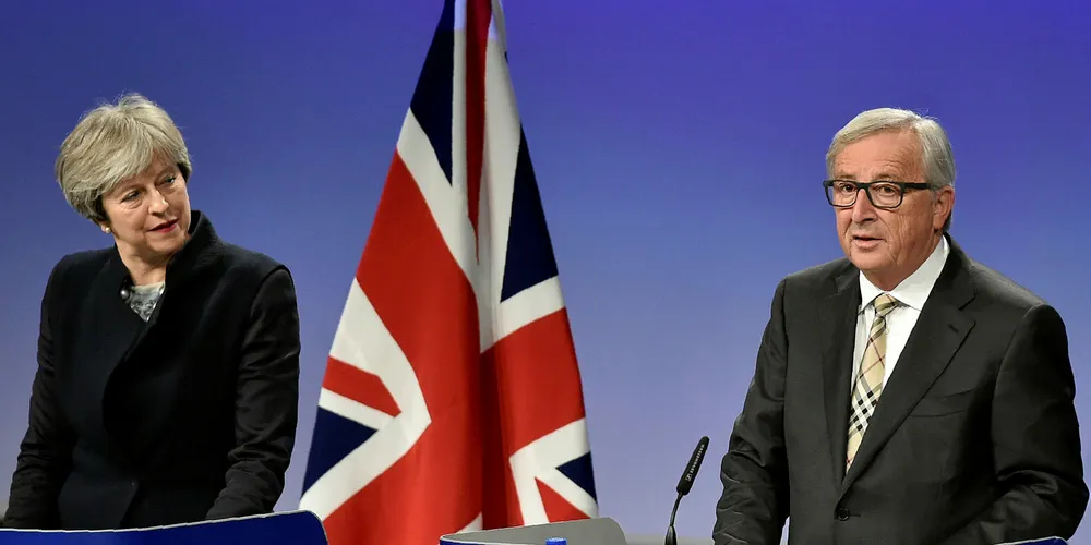 British Prime Minister Theresa May and European Commission chief Jean-Claude Juncker.