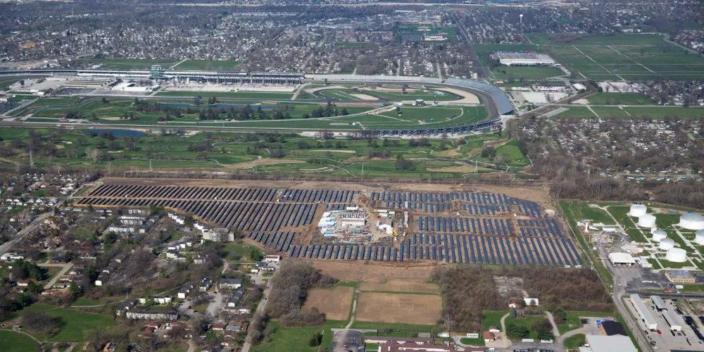 Indy Speedway revs solar plant