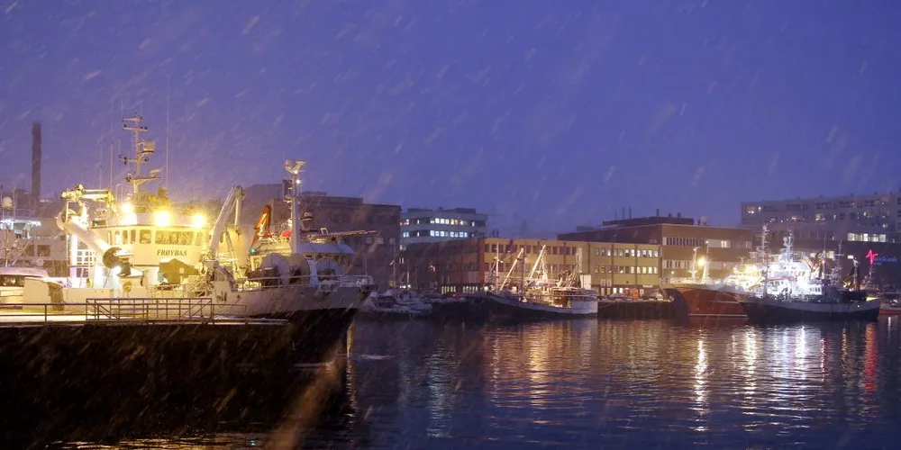 Landligge i Tromsø onsdag. Foto: Arne Fenstad