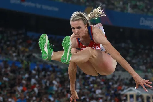 Leap: Russian long jumper Darya Klishina