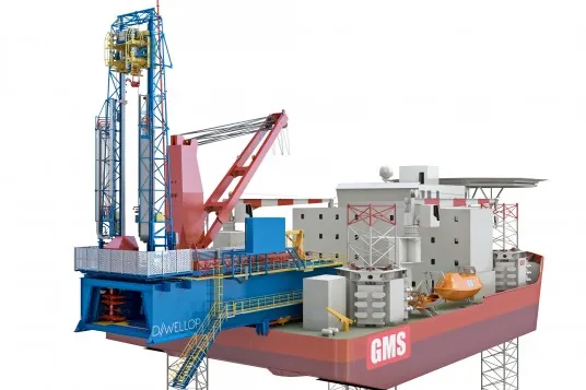 Innovative: cantilever solution on Gulf Marine's SESV