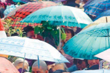 Rainy day: in Hanoi, the capital of Vietnam