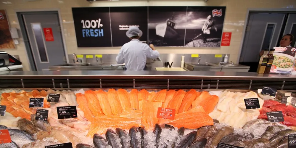 Sainsbury's trials frozen fish counters