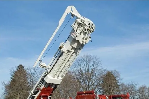 Under inspection: Washington International's Schramm T130XD drilling rig