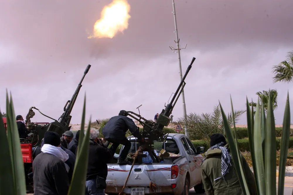 Losing ground: Libyan rebels face an increasing bombardment from pro-Gaddafi forces
