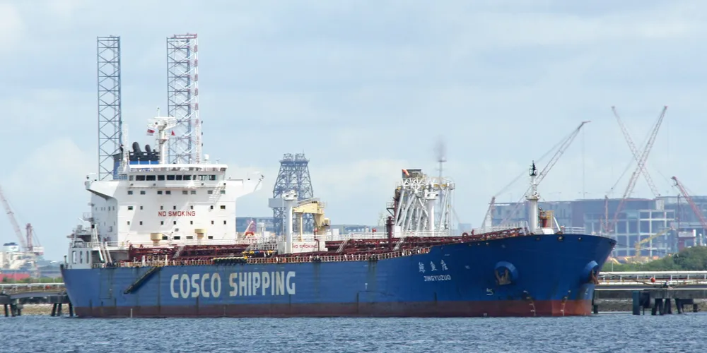 Cosco Shipping Energy Transportation’s 75,600-dwt LR1-type product tanker Jing Yu Zuo (built 2010).