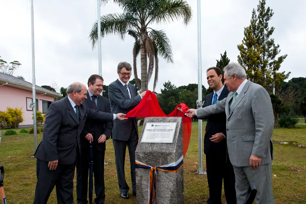 Aker Solutions: Executives, local officials kick off new plant construction