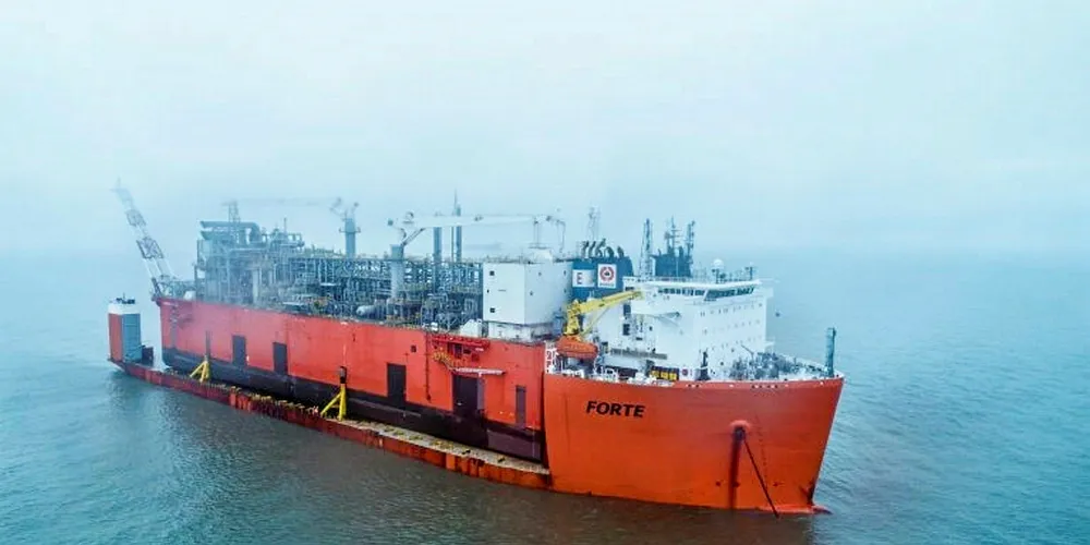 Tango FLNG on the move.