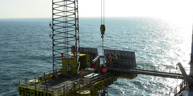 A met mast in the Hornsea Zone