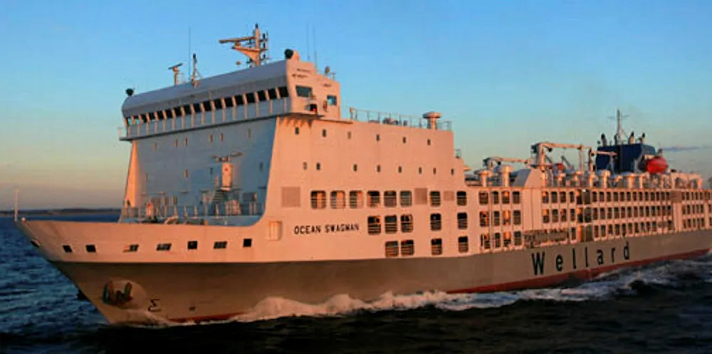 The Ocean Swagman, which has a capacity of 7,000 cattle or 26,000 sheep, is being sold by Australian-listed live export group Wellard.