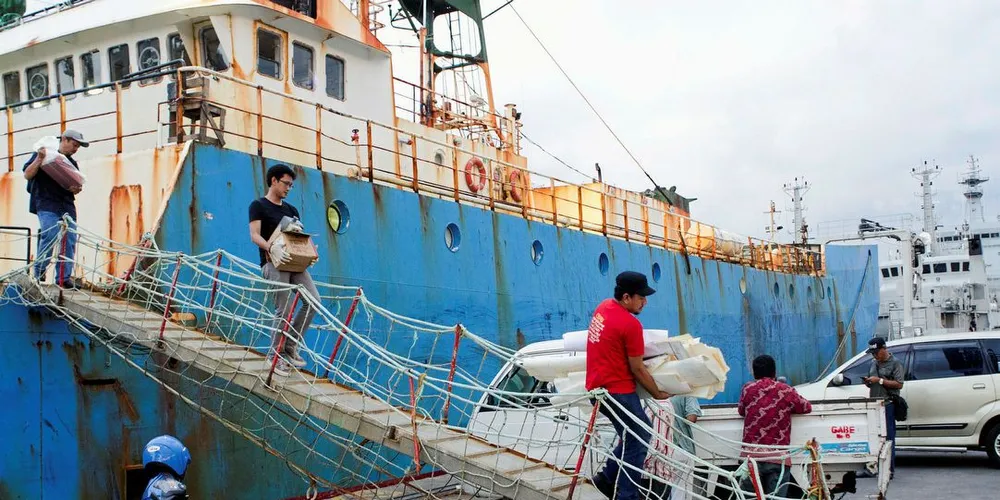 UUU: Norske myndigheter maner til internasjonal kamp om ulovlig fiske. Bildet viser en razzia etter at indonesiske myndigheter som har opprettet en egen elitegruppe som etterforsker ulovlig fiske. Arkivfoto: Kjetil Sæter