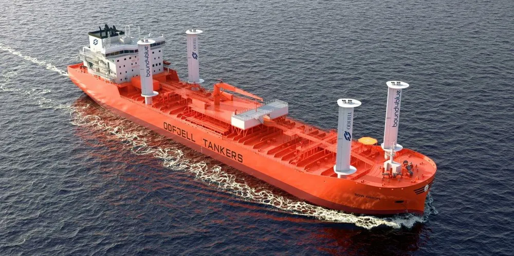 Odfjell is to install suction sails on a trial vessel during the first half of 2024 that could lead to fuel savings of up to 9% for the worldwide trade on average.