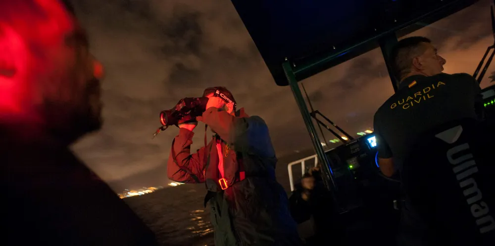 The Spanish Civil Guard Maritime Service monitor waters in the Strait of Gibraltar, which is known as a gateway for drug smugglers to Europe from Africa.