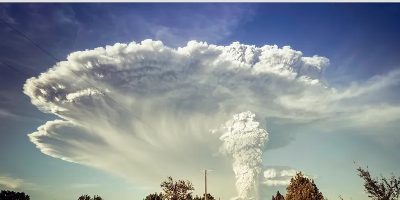 Calbuco-vulkanen. (Foto: utrerasmarcelo/Twitter)