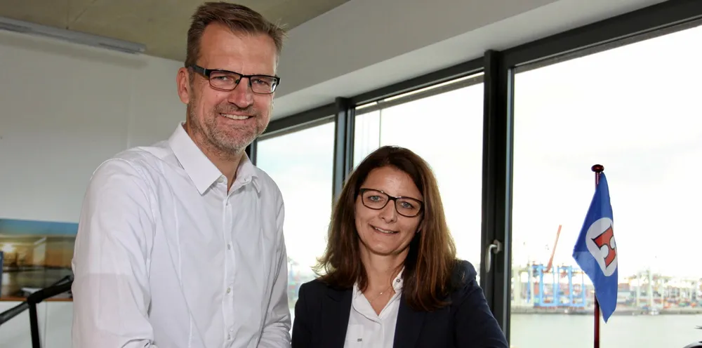 Michael Zankl is managing director of chartering and S&P at Hanse Bereederung, while Claudia Paschkewitz is managing director of operations.