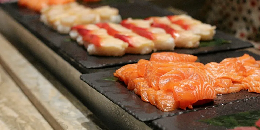 Stor laks går typisk til Asia, hvor sushi er populært.