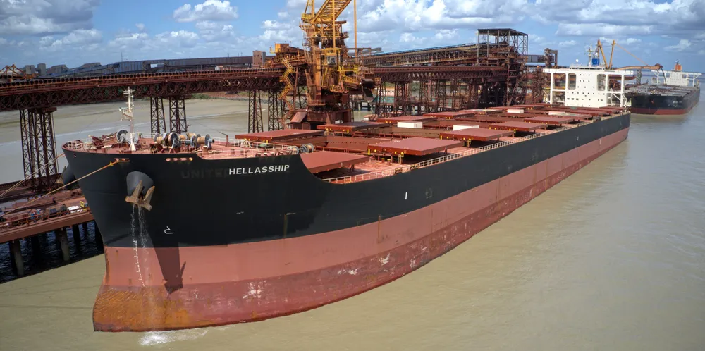 Rates for capesize bulkers, such as Seanergy Maritime’s 181,300-dwt Hellasship (built 2012), are nearing the $30,000-per-day level and the futures curve currently indicates even higher levels for May and June.