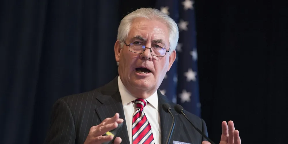 ExxonMobil chief executive Rex Tillerson