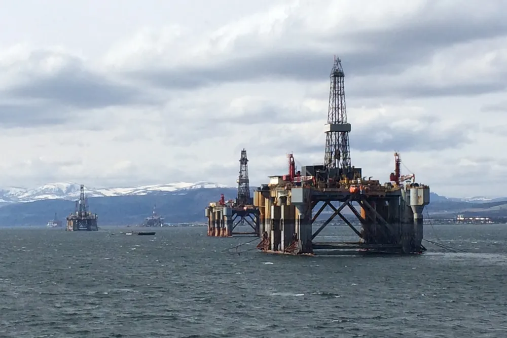 Idle iron: Semco already has several rigs laid up at its Invergordon base in Scotland