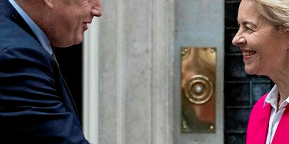 UK Prime Minister Boris Johnson greets European Commission Ursula von der Leyen but given very tight time constraints how long before tempers fray in trade talks?