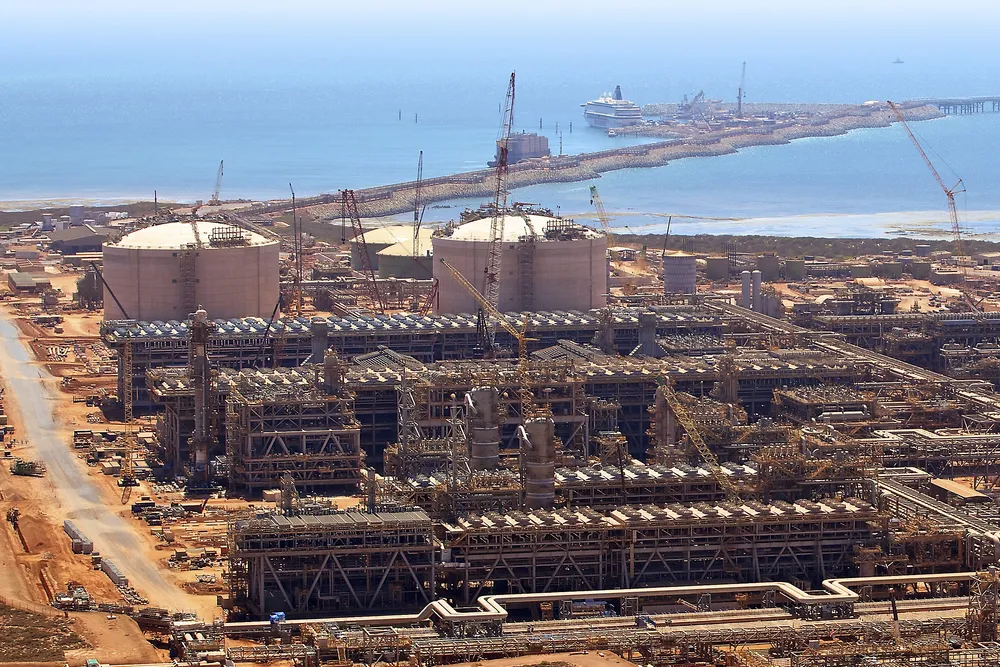 Final stages: at the Gorgon LNG site on Barrow Island