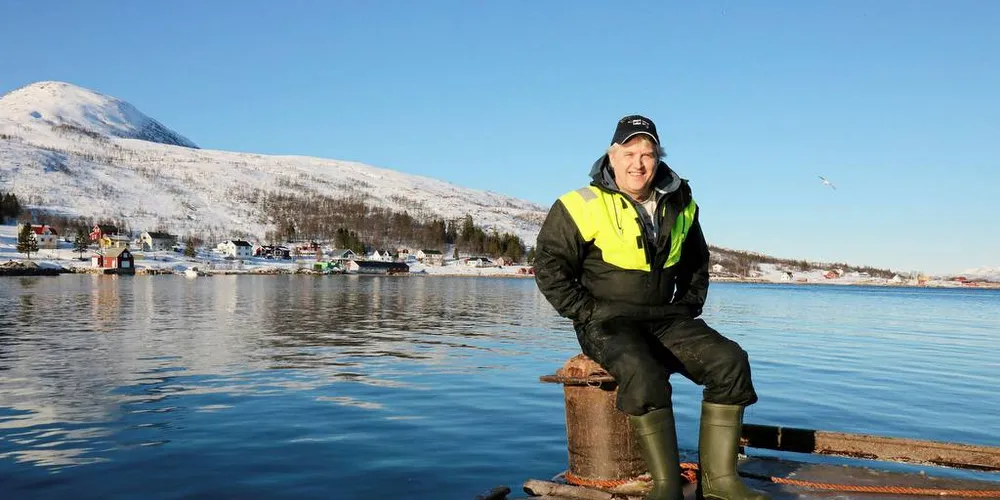 Daglig leder Egil Johansen hos Nord-Senja Fisk AS.Foto: Jørn Mikael Hagen