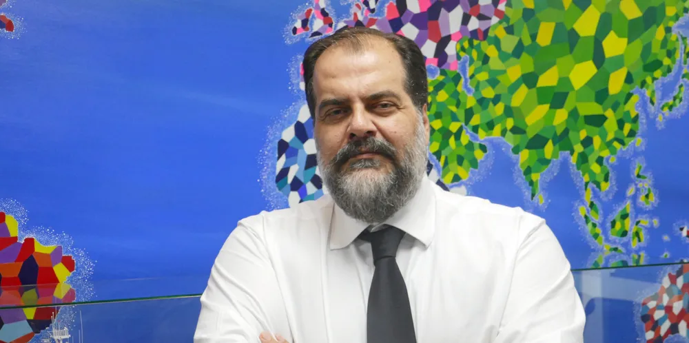 Nikolas D Pateras of Contships Management at his Athens office.