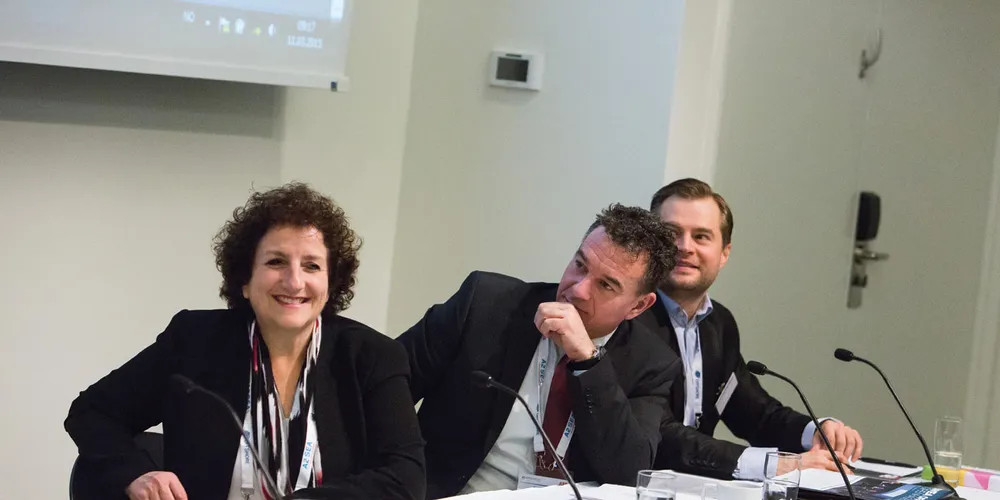 Alla Weinstein at the Thought Leaders Roundtable, with Siemens Wind’s Michael Hannibal centre, and DNV GL’s Johan Sandberg