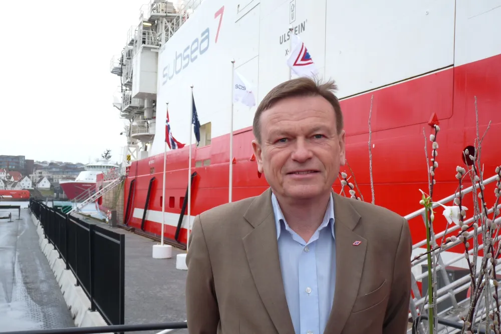 Happier times: Eidesvik chief Jan Fredrik Meling