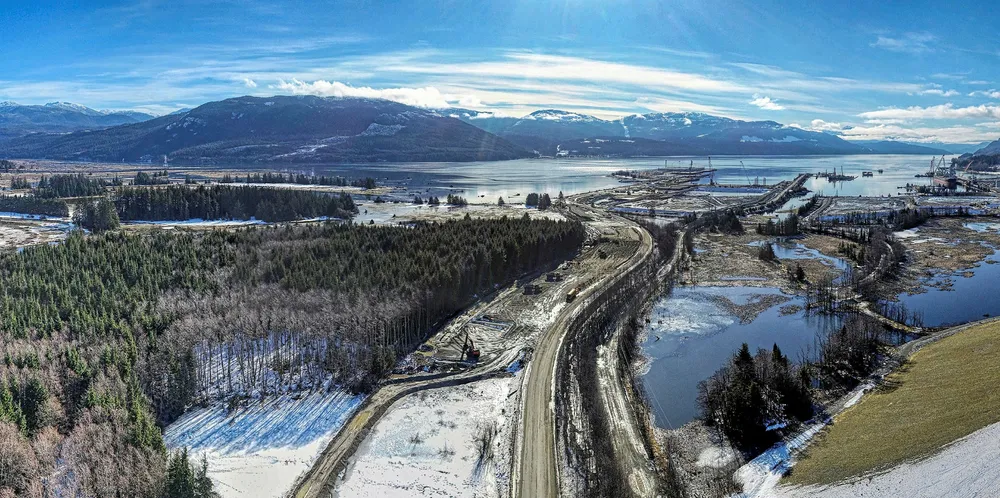 Construction work has started on LNG Canada's 14 million tonne per annum project near Kitimat, British Columbia.